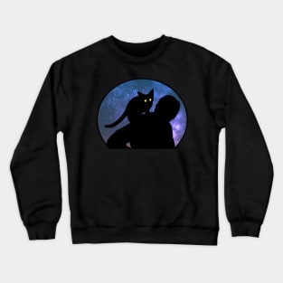 Shoulder mounted Cat Crewneck Sweatshirt